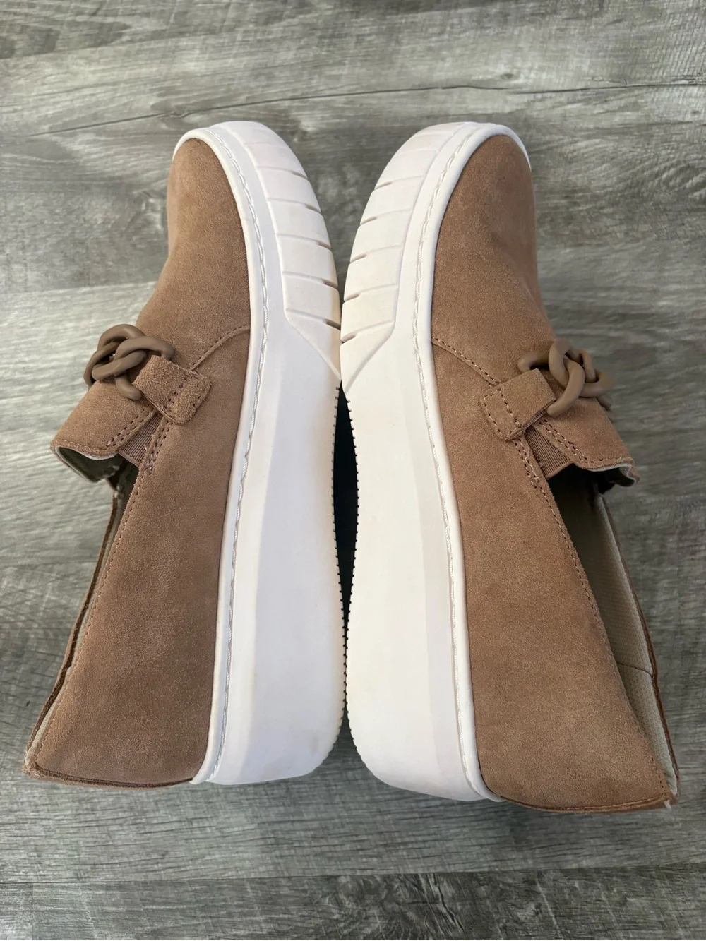 Naturalizer Daphne Platform Slip-on Sneakers Size 8.5 Wide Real Leather